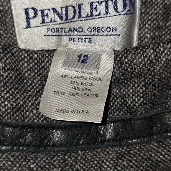Pendleton Portland orgeon Women's Trouser‎ Pant in tweed Grey Size 12 petite - Picture 5 of 5